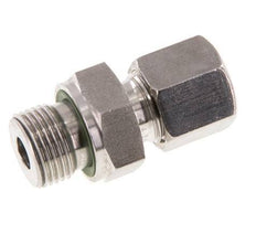 G 3/8'' Male x 8S Stainless steel Straight Cutting Ring with FKM Seal 630 Bar DIN 2353