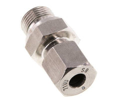 G 3/8'' Male x 8S Stainless steel Straight Cutting Ring with FKM Seal 630 Bar DIN 2353