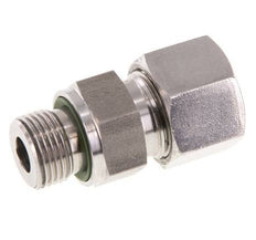 G 3/8'' Male x 12S Stainless steel Straight Cutting Ring with FKM Seal 630 Bar DIN 2353