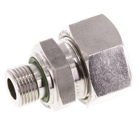 G 3/8'' Male x 18L Stainless steel Straight Cutting Ring with FKM Seal 315 Bar DIN 2353