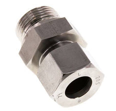 G 1'' Male x 20S Stainless steel Straight Cutting Ring with FKM Seal 400 Bar DIN 2353