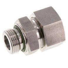 G 1'' Male x 30S Stainless steel Straight Cutting Ring with FKM Seal 400 Bar DIN 2353