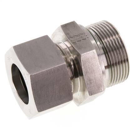 G 1 1/2'' Male x 30S Stainless steel Straight Cutting Ring with FKM Seal 400 Bar DIN 2353