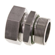 G 1 1/2'' Male x 42L Stainless steel Straight Cutting Ring with FKM Seal 160 Bar DIN 2353