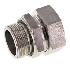 G 1 1/2'' Male x 42L Stainless steel Straight Cutting Ring with FKM Seal 160 Bar DIN 2353