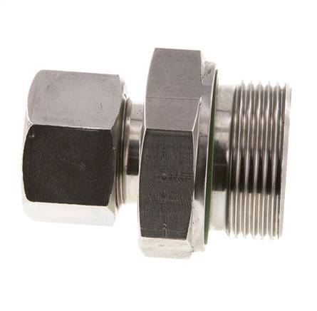 G 1 1/4'' Male x 20S Stainless steel Straight Cutting Ring with FKM Seal 400 Bar DIN 2353