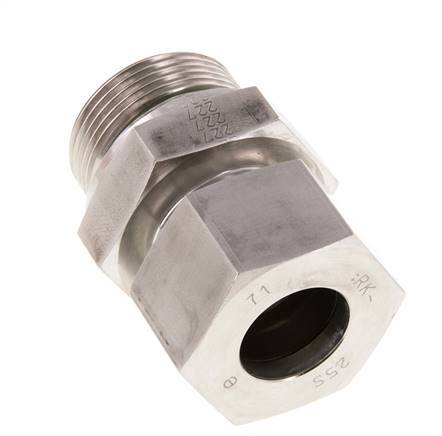 G 1 1/4'' Male x 25S Stainless steel Straight Cutting Ring with FKM Seal 400 Bar DIN 2353