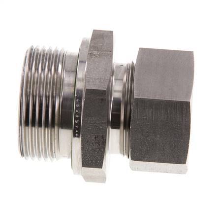 G 1 1/4'' Male x 28L Stainless steel Straight Cutting Ring with FKM Seal 160 Bar DIN 2353