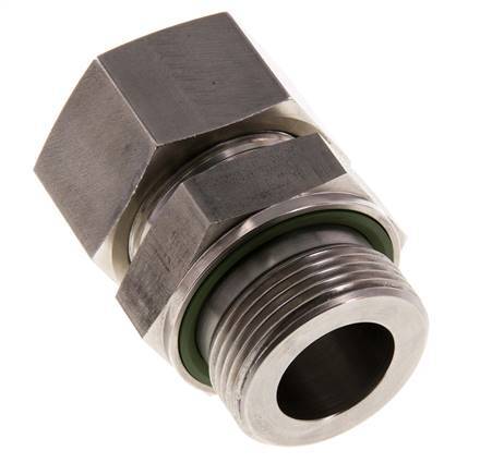 G 1 1/4'' Male x 30S Stainless steel Straight Cutting Ring with FKM Seal 400 Bar DIN 2353