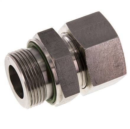 G 1 1/4'' Male x 30S Stainless steel Straight Cutting Ring with FKM Seal 400 Bar DIN 2353