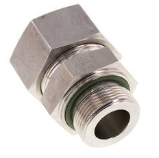 G 1 1/4'' Male x 38S Stainless steel Straight Cutting Ring with FKM Seal 315 Bar DIN 2353