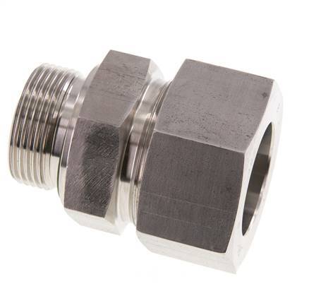 G 1 1/4'' Male x 38S Stainless steel Straight Cutting Ring with FKM Seal 315 Bar DIN 2353