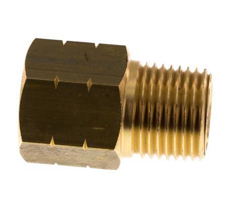 1/2'' NPT x G 1/2'' M/F Brass Reducing Ring 16 Bar - Hydraulic