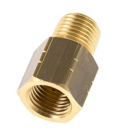 1/4'' NPT x G 1/4'' M/F Brass Reducing Ring 16 Bar - Hydraulic