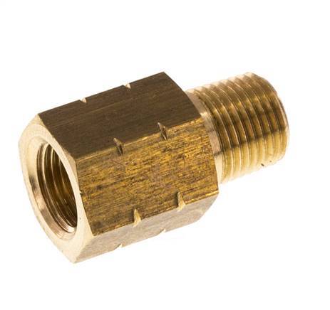 1/8'' NPT x G 1/8'' M/F Brass Reducing Ring 16 Bar - Hydraulic [2 Pieces]