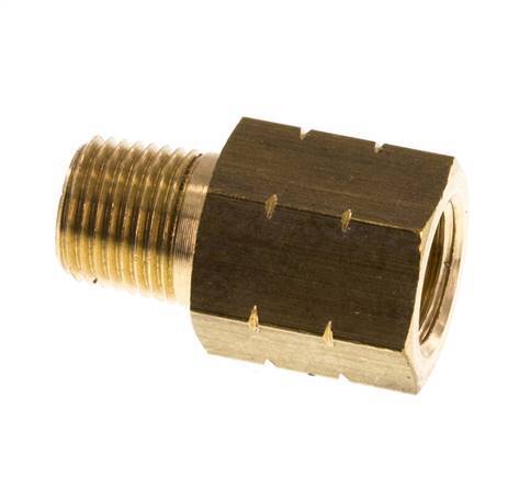 1/8'' NPT x G 1/8'' M/F Brass Reducing Ring 16 Bar - Hydraulic [2 Pieces]