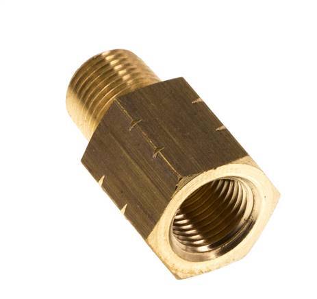 1/8'' NPT x G 1/8'' M/F Brass Reducing Ring 16 Bar - Hydraulic [2 Pieces]