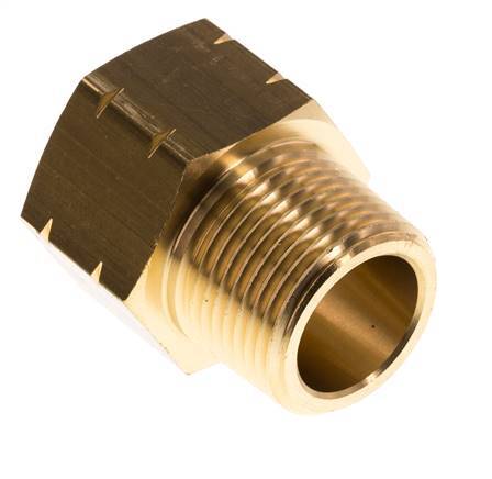3/4'' NPT x G 3/4'' M/F Brass Reducing Ring 16 Bar - Hydraulic