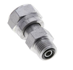 UN 11/16''-16 x UNF 9/16''-18 F/M Zinc plated Steel Reducing Adapter ORFS 630 Bar - Hydraulic