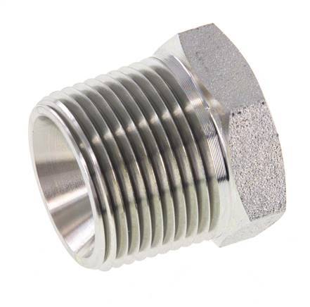 1'' NPT x 1/2'' NPT M/F Zinc plated Steel Reducing Ring 140 Bar - Hydraulic