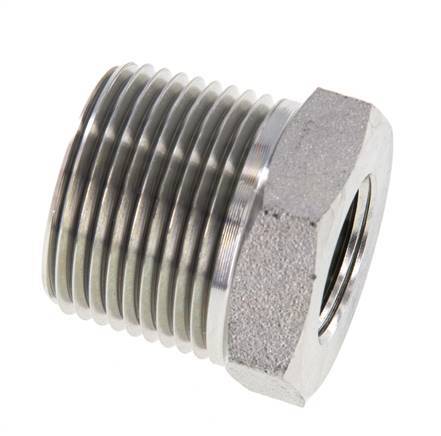 1'' NPT x 1/2'' NPT M/F Zinc plated Steel Reducing Ring 140 Bar - Hydraulic