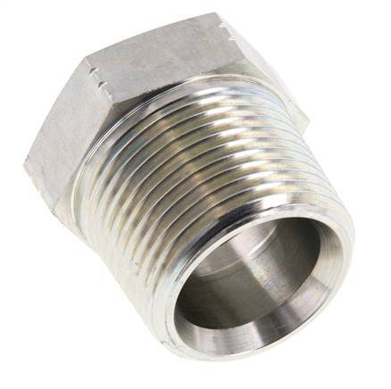 1'' NPT x 3/4'' NPT M/F Zinc plated Steel Reducing Ring 140 Bar - Hydraulic