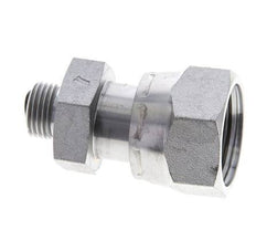UN 1-3/16''-12 x UN 11/16''-16 F/M Zinc plated Steel Reducing Adapter ORFS 400 Bar - Hydraulic