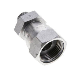 UN 1-3/16''-12 x UN 11/16''-16 F/M Zinc plated Steel Reducing Adapter ORFS 400 Bar - Hydraulic