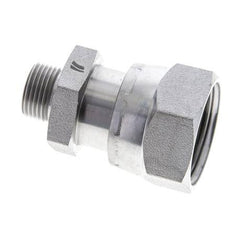 UN 1-7/16''-12 x UN 13/16''-16 F/M Zinc plated Steel Reducing Adapter ORFS 400 Bar - Hydraulic