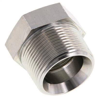 1 1/4'' NPT x 1'' NPT M/F Zinc plated Steel Reducing Ring 80 Bar - Hydraulic