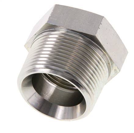 1 1/4'' NPT x 1'' NPT M/F Zinc plated Steel Reducing Ring 80 Bar - Hydraulic