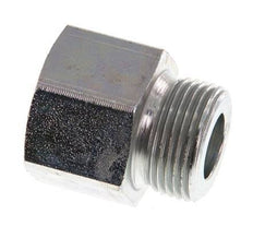 M22 x G 3/8'' M/F Zinc plated Steel Reducing Adapter 40 Bar - Hydraulic