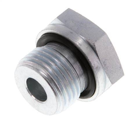 G 1/2'' x G 1/8'' M/F Zinc plated Steel Reducing Adapter 630 Bar - Hydraulic [2 Pieces]
