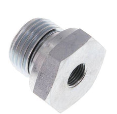 G 1/2'' x G 1/8'' M/F Zinc plated Steel Reducing Adapter 630 Bar - Hydraulic [2 Pieces]