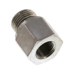 G 1/2'' x G 3/8'' M/F Zinc plated Steel Reducing Adapter 630 Bar - Hydraulic [2 Pieces]