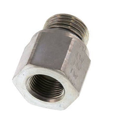 G 1/2'' x G 3/8'' M/F Zinc plated Steel Reducing Adapter 630 Bar - Hydraulic [2 Pieces]