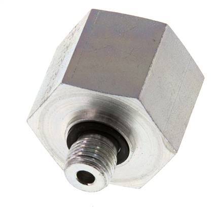 G 1/4'' x G 3/4'' M/F Zinc plated Steel Reducing Adapter 630 Bar - Hydraulic