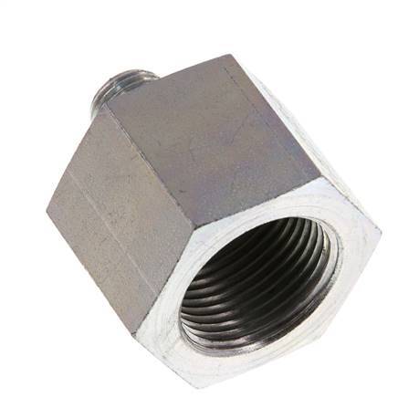 G 1/4'' x G 3/4'' M/F Zinc plated Steel Reducing Adapter 630 Bar - Hydraulic