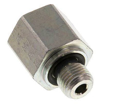 G 1/4'' x G 3/8'' M/F Zinc plated Steel Reducing Adapter 630 Bar - Hydraulic [2 Pieces]
