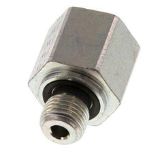 G 1/4'' x G 3/8'' M/F Zinc plated Steel Reducing Adapter 630 Bar - Hydraulic [2 Pieces]