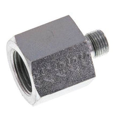 G 1/8'' x G 3/8'' M/F Zinc plated Steel Reducing Adapter 630 Bar - Hydraulic