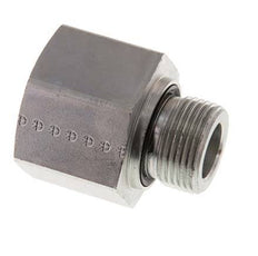 G 3/4'' x G 1'' M/F Zinc plated Steel Reducing Adapter 400 Bar - Hydraulic