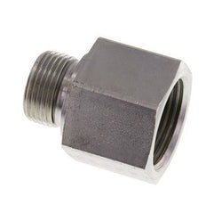 G 3/4'' x G 1'' M/F Zinc plated Steel Reducing Adapter 400 Bar - Hydraulic