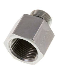 G 3/4'' x G 1'' M/F Zinc plated Steel Reducing Adapter 400 Bar - Hydraulic