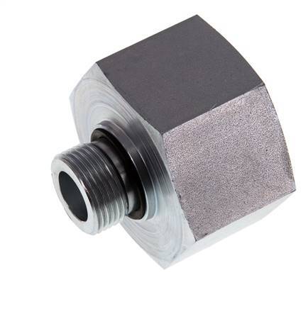 G 3/4'' x G 1 1/2'' M/F Zinc plated Steel Reducing Adapter 315 Bar - Hydraulic