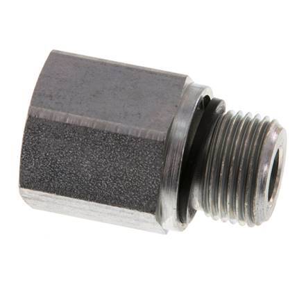 G 3/8'' x G 1/4'' M/F Zinc plated Steel Reducing Adapter 630 Bar - Hydraulic [2 Pieces]