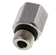 G 3/8'' x G 1/4'' M/F Zinc plated Steel Reducing Adapter 630 Bar - Hydraulic [2 Pieces]