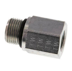 G 3/8'' x G 1/4'' M/F Zinc plated Steel Reducing Adapter 630 Bar - Hydraulic [2 Pieces]