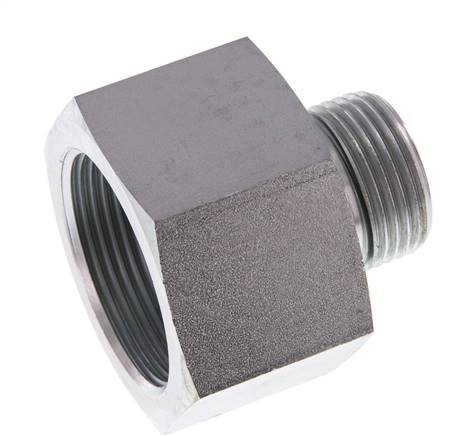 G 1'' x G 1 1/2'' M/F Zinc plated Steel Reducing Adapter 315 Bar - Hydraulic