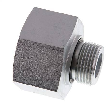 G 1'' x G 1 1/2'' M/F Zinc plated Steel Reducing Adapter 315 Bar - Hydraulic